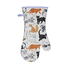 Ulster Weavers Feline Friends Gauntlet Oven Glove Grey