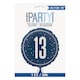 image 2 of Navy Blue Glitz Age 13 Holographic Round Foil Helium Balloon 46cm / 18 in