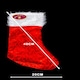 image 5 of Deluxe Red Santa Sack Stocking Bag