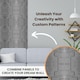 image 8 of NOVECRAFTO Decorative 3D Wall Panels (50cm x 50cm) 3D Blocks Design PVC Cladding Panel