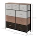 image 5 of HOMCOM Chest of Drawers for Bedroom, Fabric Dresser, 10 Drawer Storage Organizer Unit with Foldable Drawers and Steel Frame, Multicolour
