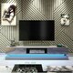 image 6 of TV Unit 180cm Grey Gloss Fronts Grey Matt Body with LED Platform Grey