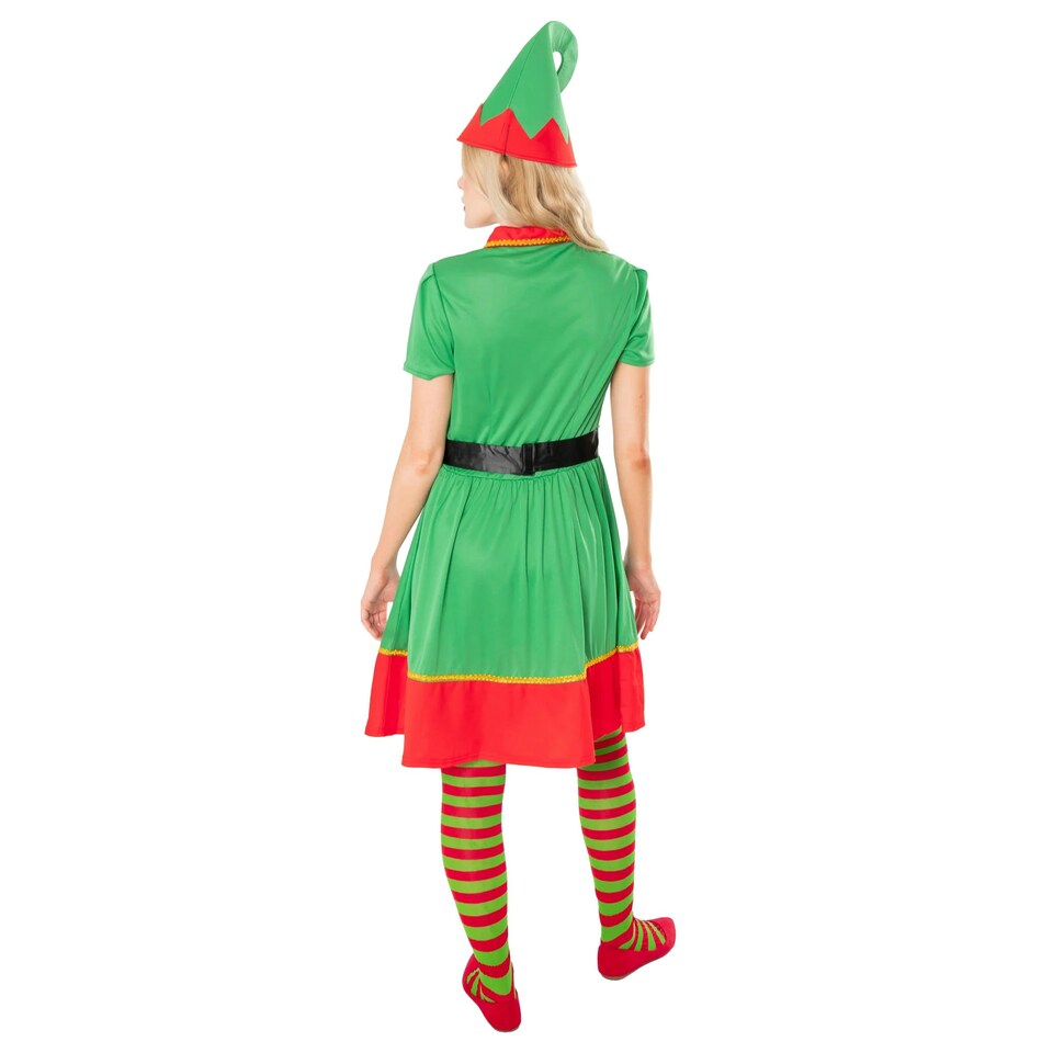 image 1 of Bristol Novelty Womens/Ladies Costume Dress - Green/Red - XS XS