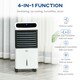 image 5 of HOMCOM Mobile Air Cooler, Evaporative Ice Cooling Fan Humidifier Unit