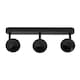 image 1 of CGC NIEVE Matt Black Triple Three Head GU10 Ceiling Surface Spot Light Round Head Black