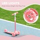 image 5 of AIYAPLAY Kids 3 Wheel Scooter for 2-6 Years Old w/ Adjustable Height, Pink 