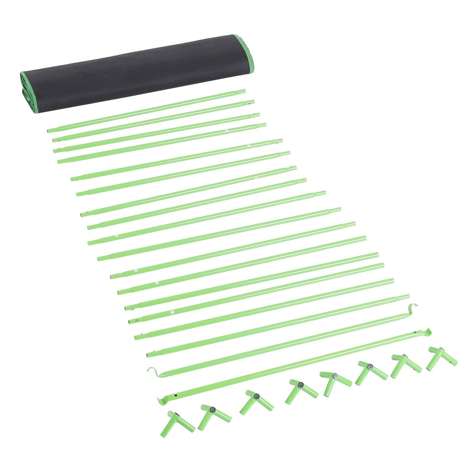 image 1 of Outsunny Mylar Hydroponic Grow Tent w Floor Tray for Indoor Plant 80x80x160cm