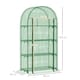 image 3 of Outsunny 80 x 49 x 160cm Mini Greenhouse Portable Green House Green