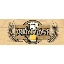 Rustic Oktoberfest Large PVC Banner Decoration 3m x 1.2m