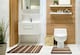 image 2 of Jersey 2 Pcs Non-Slip Bath Set Taupe