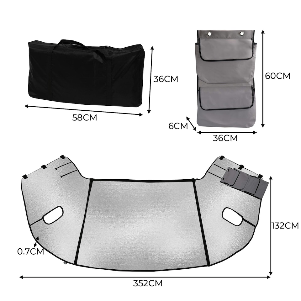 image 1 of Motorhome Screen Cover Silver