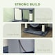 image 9 of PawHut 206cm Cat Tree with Scratching Posts Beds Condos Hammocks, Dark Grey