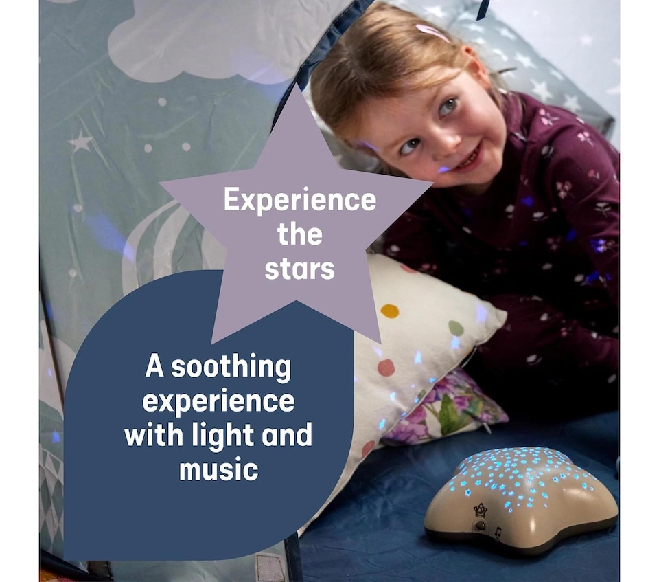 image 1 of Baby Nursery Sleep Projector Musical Ceiling Stars Pabobo Angelcare Light