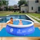 image 5 of 36PCS Swimming Pool Floor Protector Slip Resistant Ground Mat Base 50cmx50cm | Blue | 4 Set | 36