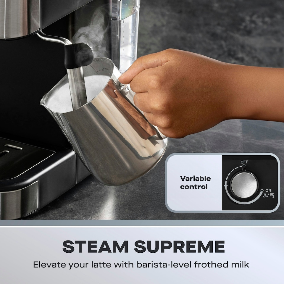 image 1 of Daewoo Espresso Coffee Machine with Steam Wand