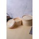 image 6 of KitchenCraft Steaming Basket Wood Bamboo 2 Tier 25cm