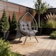 image 2 of Egg Chair Rattan Grey Waterproof Cushion Outdoor Home Furniture Seat