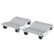 image 1 of DURHAND 2 PCS Car Wheel Dollies with Swivel Casters, 680kg Capacity Car Dolly Skates Wheel Dolly Set with Non-Slip Metal Plates, Grey