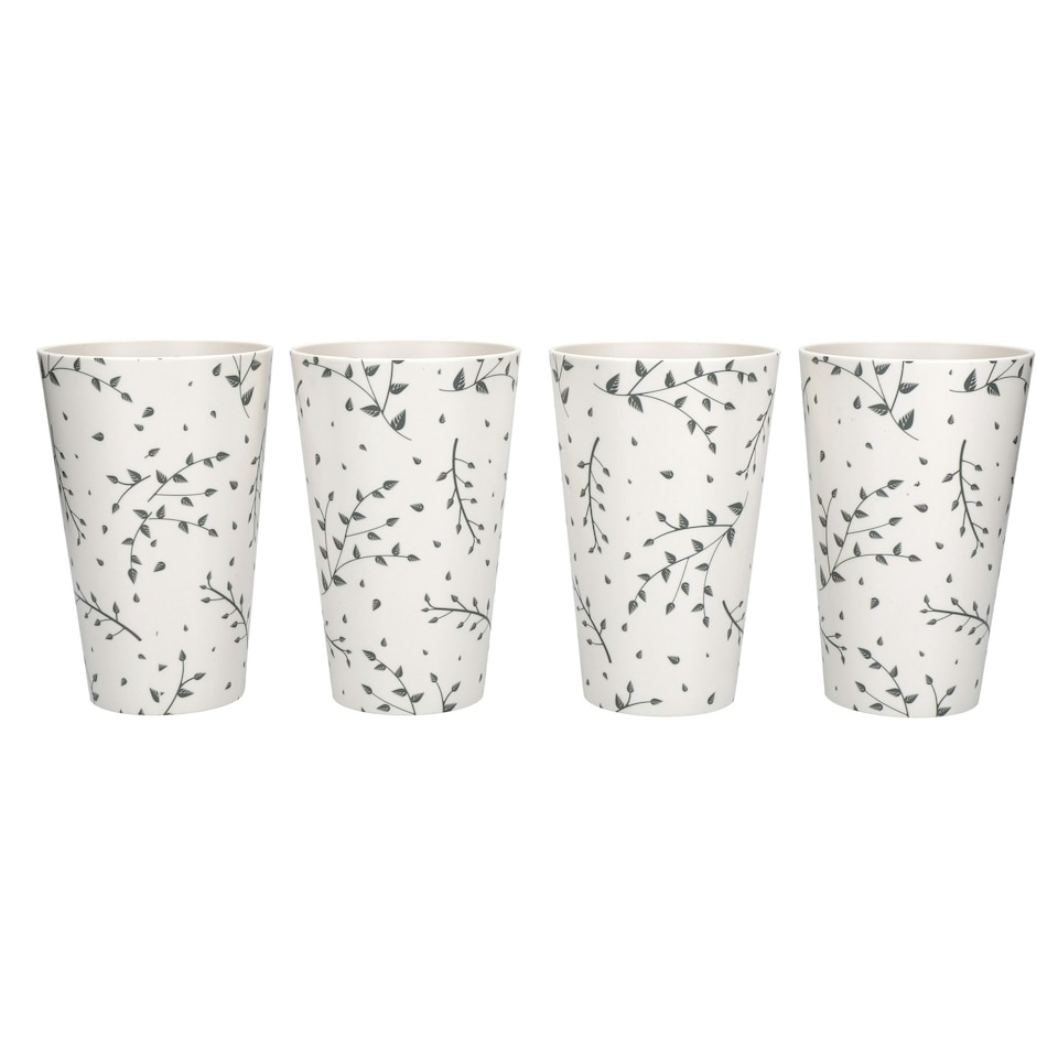 image 1 of Natural Elements 4pc Reusable Tumblers Picnic 450ml Multi