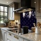image 2 of White & Red Anchors On Navy Splash Back | White