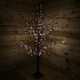 image 5 of 120cm 4ft Christmas Lit Black Twig Tree Red Berry 400 Warm White LED
