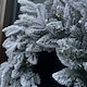 image 5 of 60cm Premium Mixed branch prelit Snow Flocked Christmas Wreath - with timer