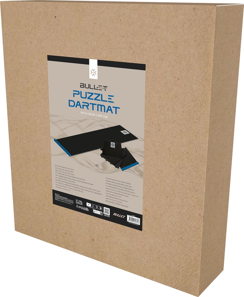 image 1 of Bullet Puzzle Mat Black / Blue