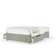 image 1 of Neptune Spring Seal Grey Naples Velvet 2 Drawer Divan Set Single