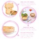 image 2 of Tiny Dining 4pc Llama Bamboo Suction Baby Feeding Set - White