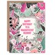 image 1 of Mummy Happy Elegant Modern Boho Wildflowers Pink Flowers Her Birthday Card