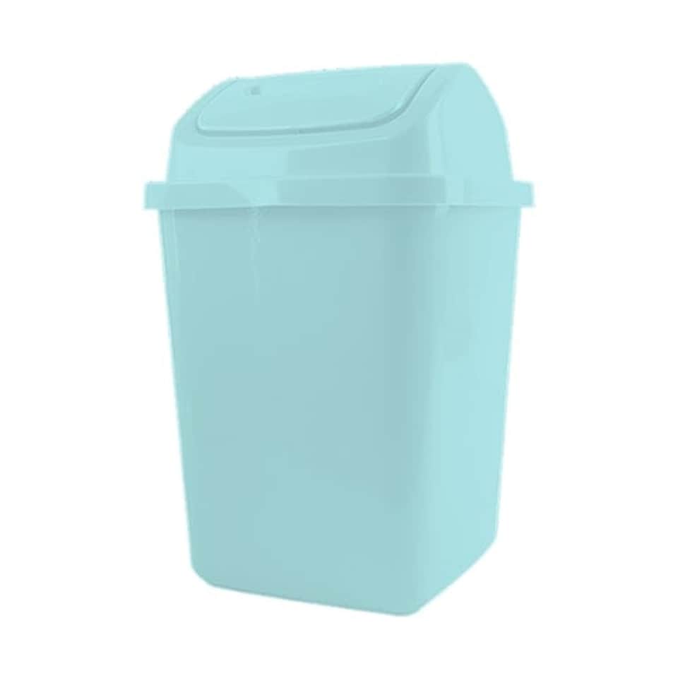 Pastel Green Plastic Swing Top Bin