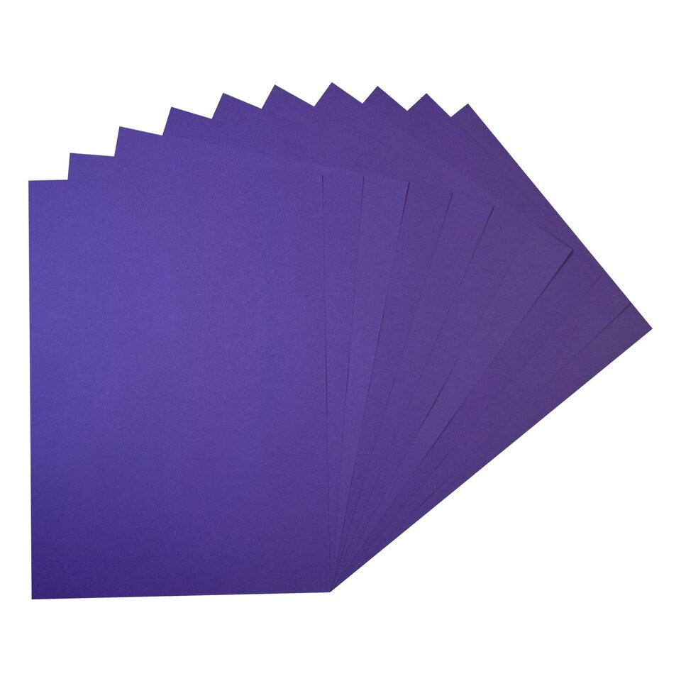 image 1 of Pack of 100 A4 Coloured Paper 75gsm Sheets | Purple | Violet Purple | A4 | 1
