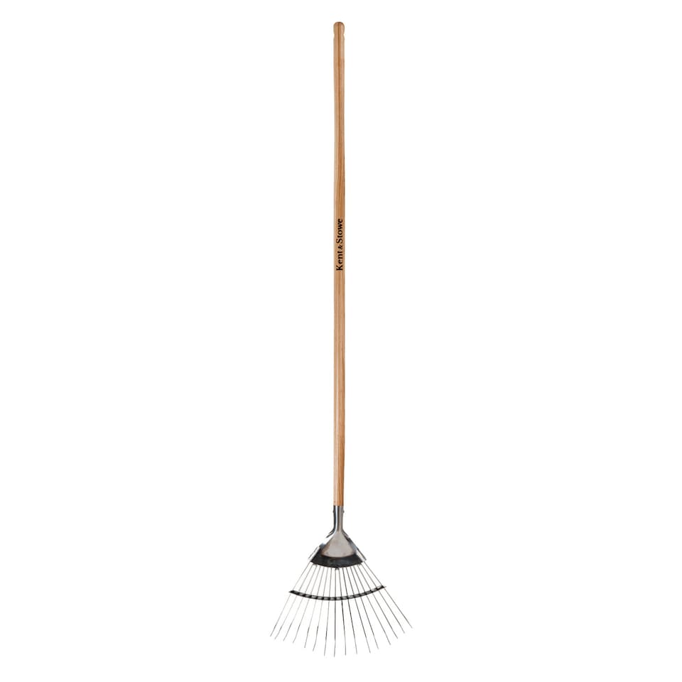 image 1 of Kent & Stowe Garden Life Lawn Rake, Lightweight Stainless Steel Head with Ash Handle | Multi | 1 x Lawn Rake