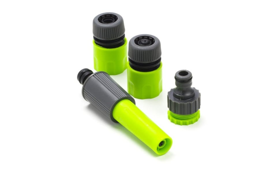 image 1 of 30M Flexible Garden Hose Set with Connectors - Leak-Proof Lightweight and Kink-Free 30M Watering Hose Kit for Home Lawn and Plant Care | Green