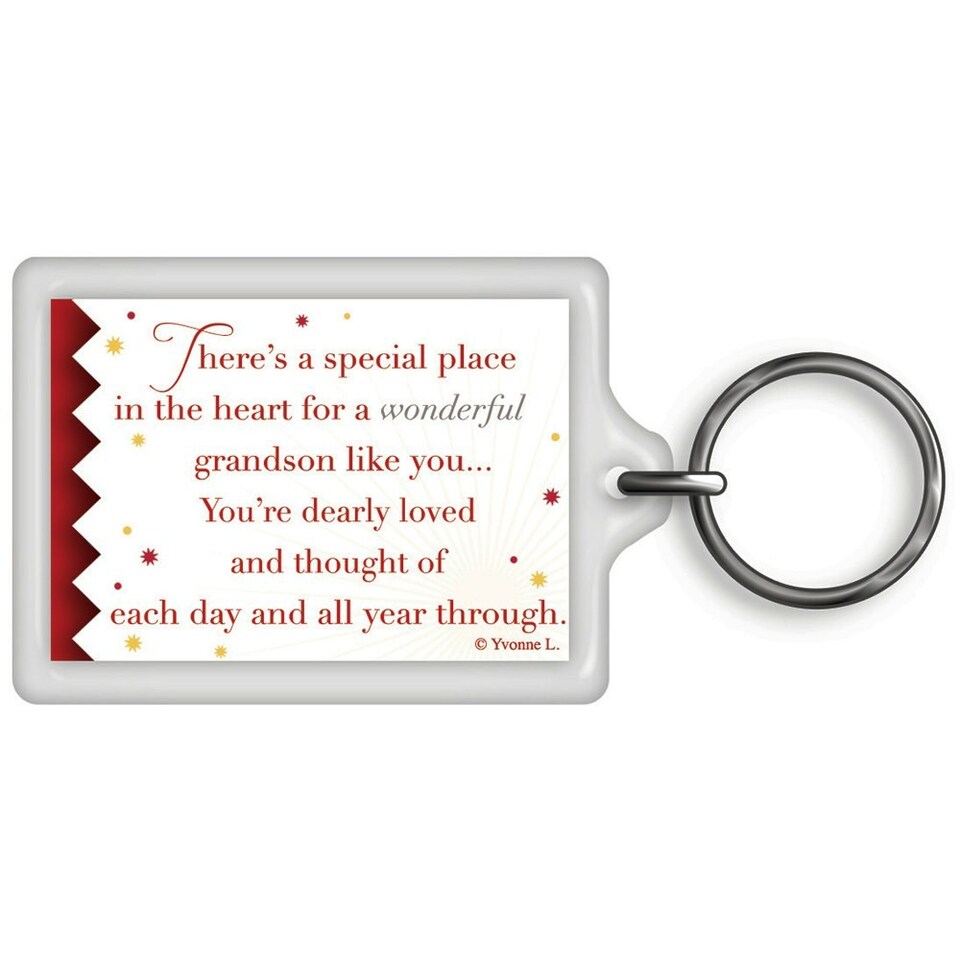 image 1 of A Special Grandson Celebrity Style World's Best Keyring