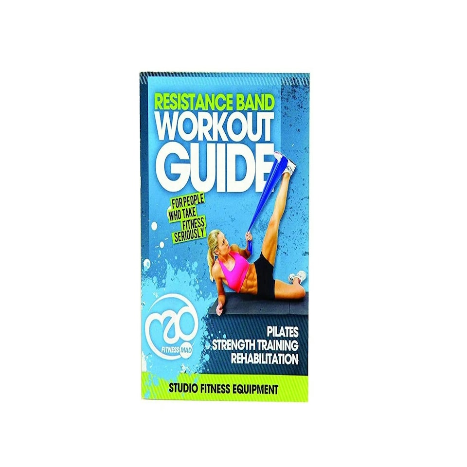 image 1 of Fitness Mad Power Resistance Band, Workout Band 1.5m, 3 Resistance Levels, Heavy Duty Exercise Band for Home Workout, Pilates & Rehabilitation