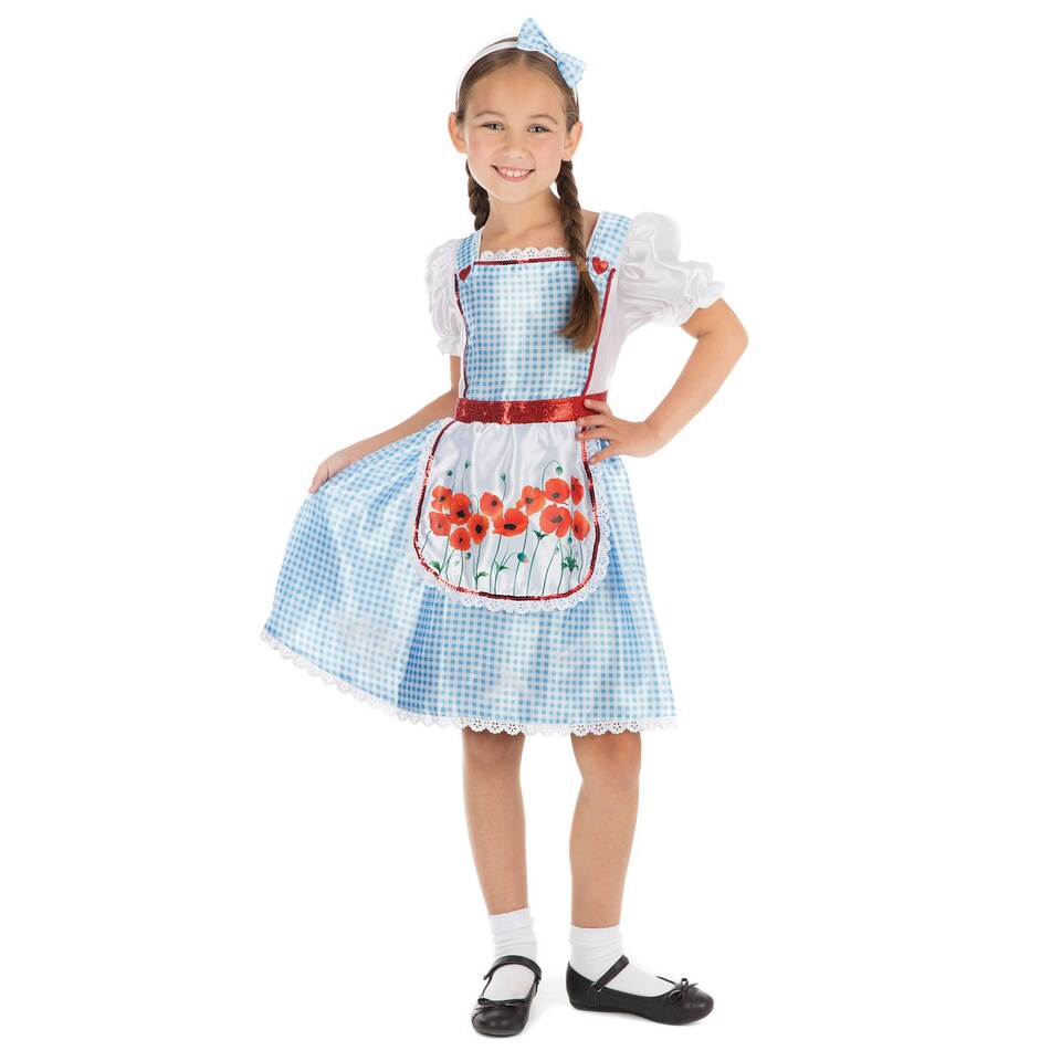 Bristol Novelty Childrens/Girls Fairy Tale Costume - Blue/White/Red - L L