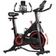 image 1 of SPORTNOW Exercise Bike, Stationary Bike with Adjustable Magnetic Resistance | Red | Red and Black | 108L x 51W x 104-116H cm