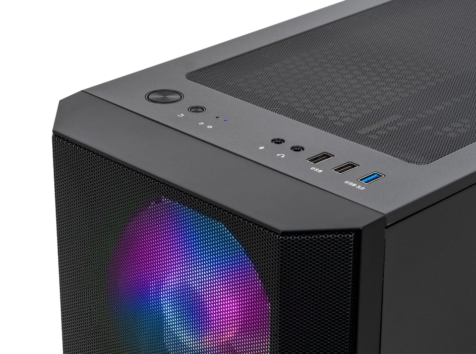 image 1 of PCSpecialist PRISM Gaming PC - Ryzen 5 5500 Nvidia RTX 3050 16GB RAM 1TB M.2 SSD Windows 11 Home