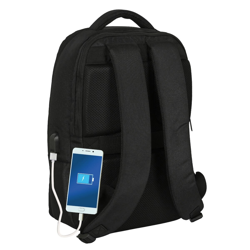 image 1 of Rucksack for Laptop and Tablet with USB Output Marvel Black N/A | N/A | One Size