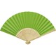 image 1 of Carmen Bamboo Handheld Fan - Green - One Size