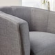 image 3 of Fabric Tub Chair Colour Range Wooden Legs Armchair Living Room Modern Office | Grey