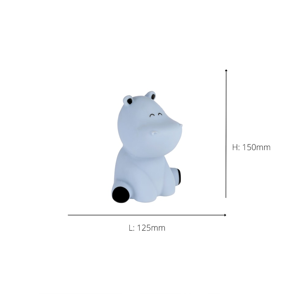 image 1 of EGLO Castellino, Hippo Night Light / Table Lamp for Kids