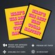 image 2 of What's The Best That Could Happen Yellow Pink Framed Wall Art Print 12X16 In