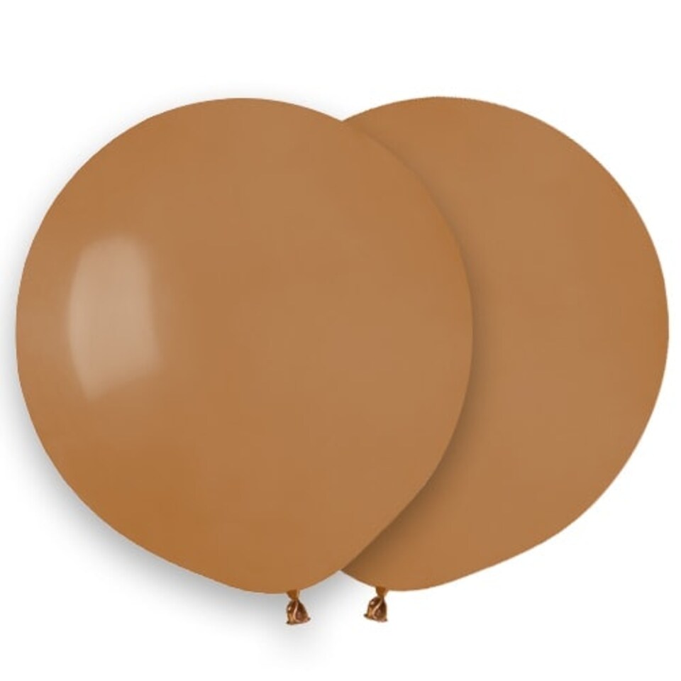 Mocha Brown Biodegradable Latex Balloons 48cm / 19 in - Pack of 25