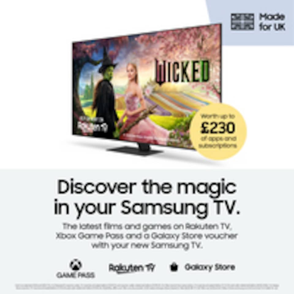 image 1 of Samsung 50" Crystal UHD U7000F 4K Smart TV (2025) | Black | Black | 127 cm (50")