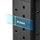 image 5 of VonHaus Tower Extension Lead with 8 Plugs and 2 USB-C Ports