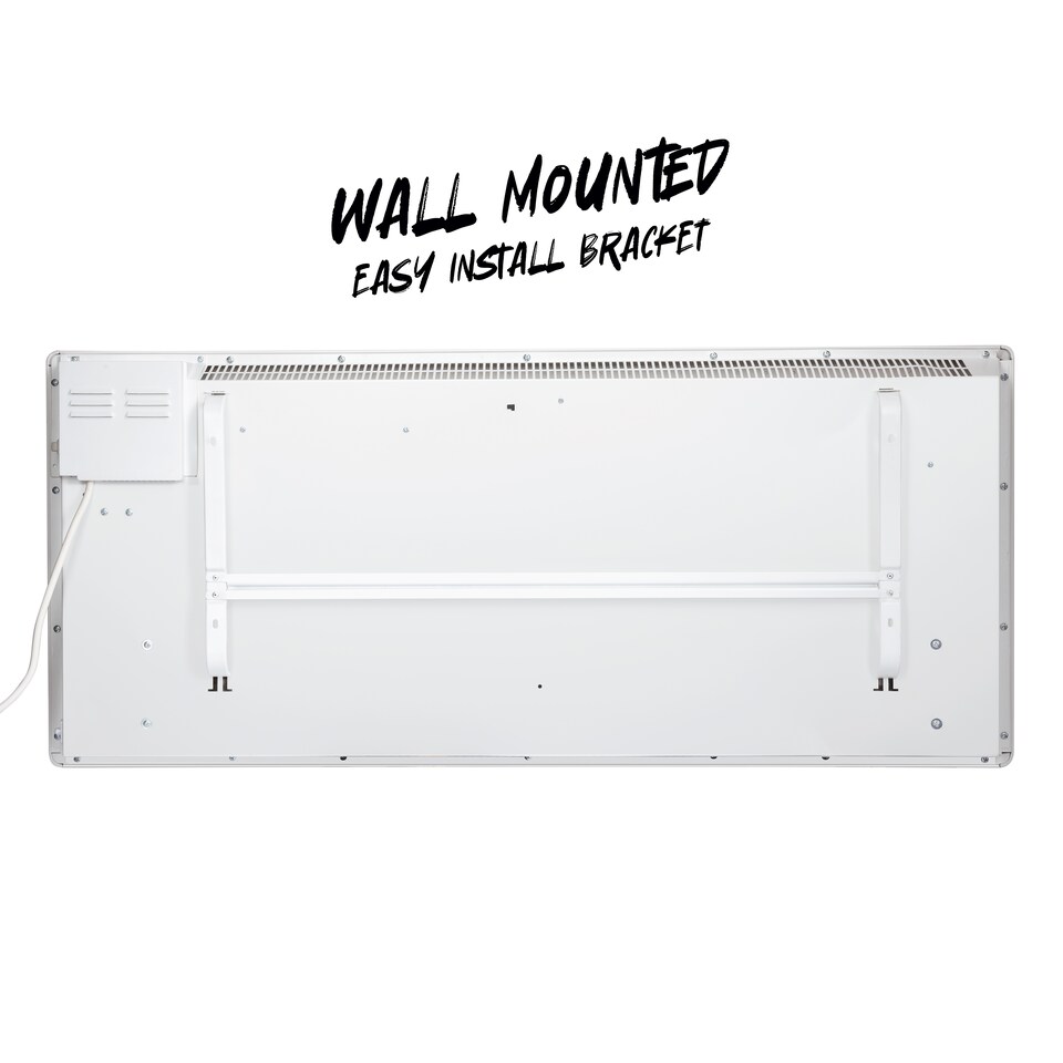 image 1 of TCP 2000W Wall Mounted Aluminium Electric Panel Heater White