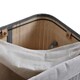image 6 of HOMCOM 70L Wood Laundry Basket A Compartment Flip Lid Removable Lining Grey