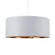 image 1 of ValueLights Reni Warm Grey And Gold Ceiling Pendant Shade | Grey